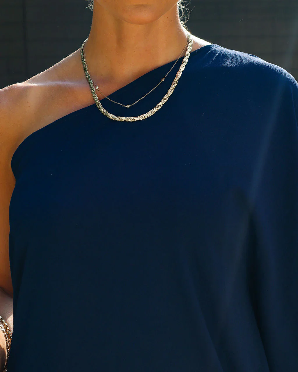 Side To Side One Shoulder Statement Dress