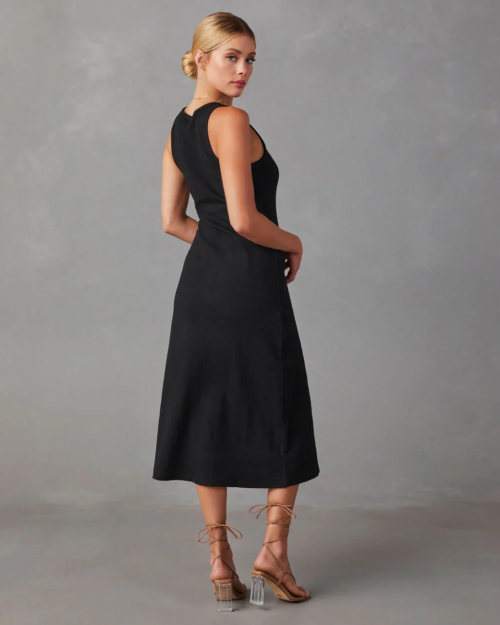 Summer Picnic Cotton Midi Dress