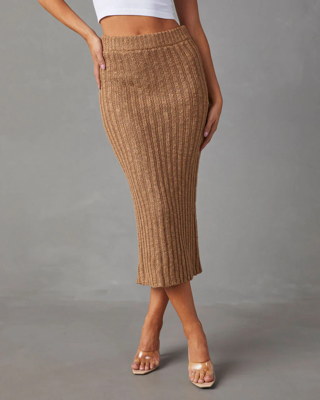 Still Got It Sweater Knit Midi Skirt