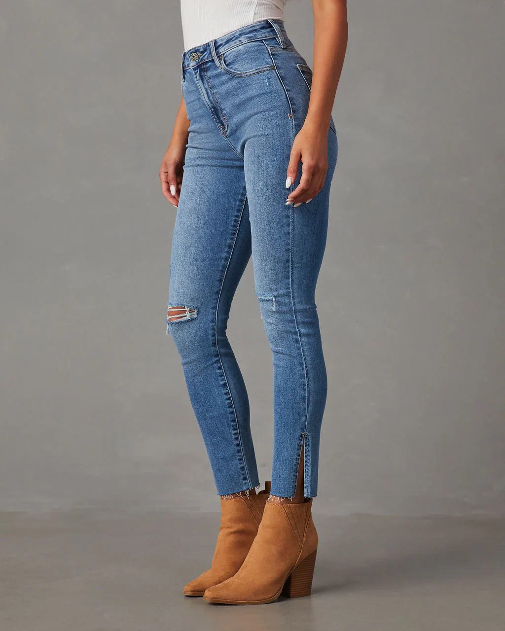 Tate Distressed Stretch Skinny Jeans