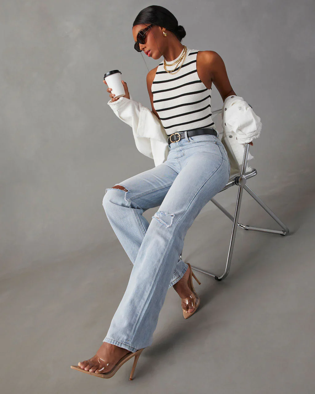 Nia High Rise 90'S Flare Denim