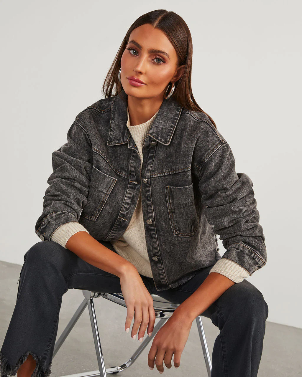 Humphries Cropped Denim Jacket