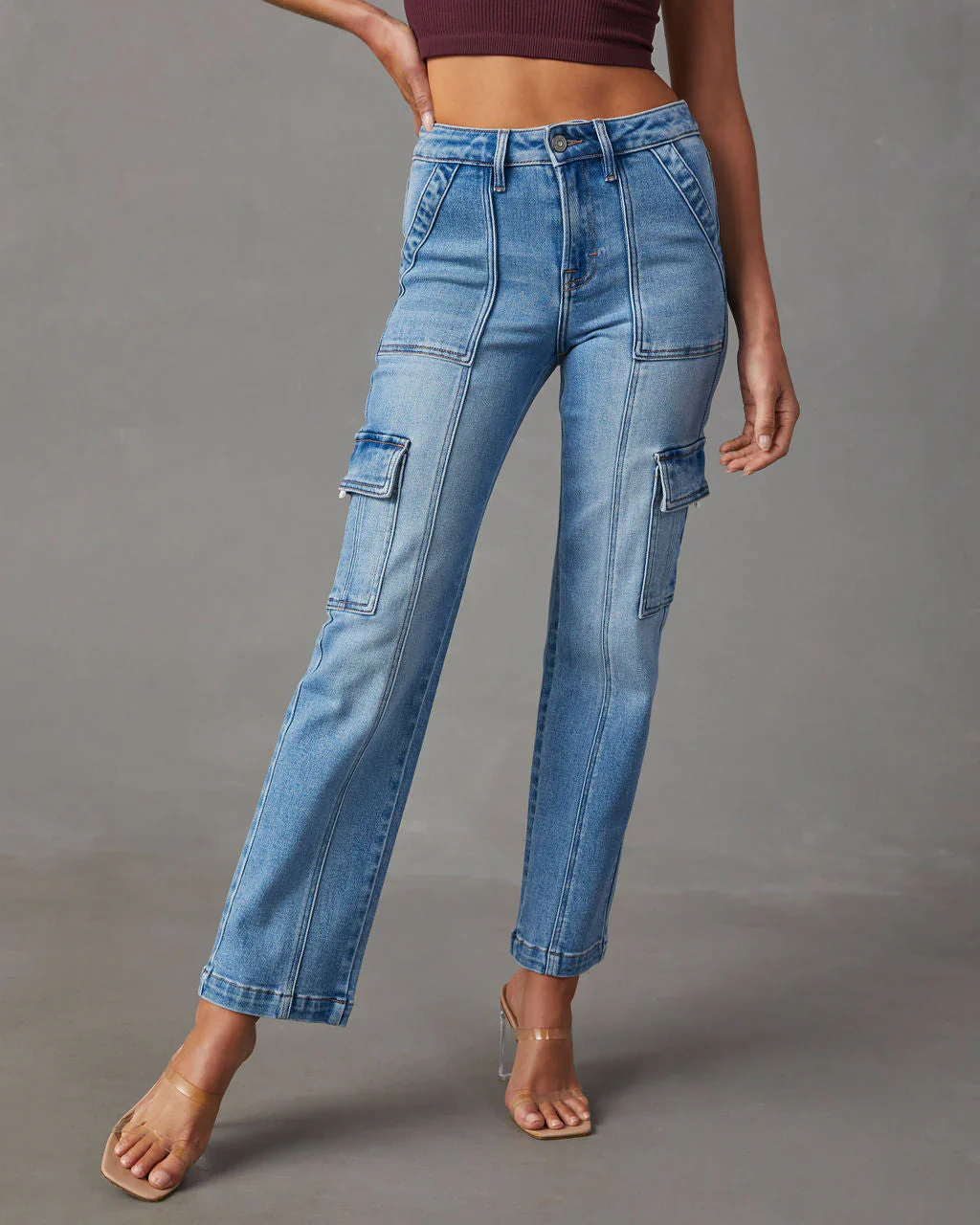 Bexley High Rise Straight Cargo Jeans