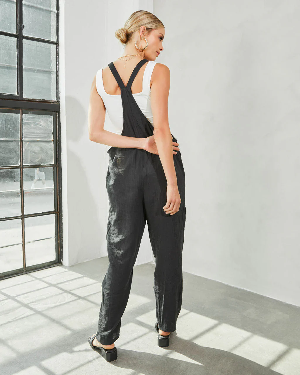 Gwendolyn Pocketed Overalls