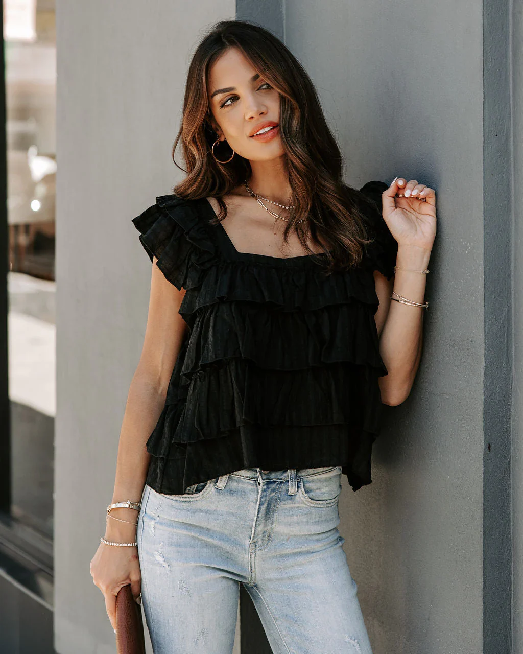 Piedmont Cotton Tiered Top